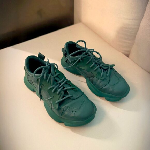 CamperLab Karst Green Leather Sneakers - Picture 2 of 6